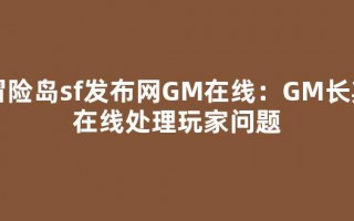 冒险岛sf发布网GM在线：GM长期在线处理玩家问题